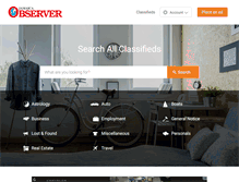 Tablet Screenshot of classifieds.jamaicaobserver.com